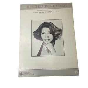 United Together Aretha Franklin Vintage Sheet Music 1981 u